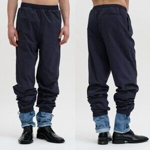 Y Project Navy Denim Cuff Track Pants Size XS